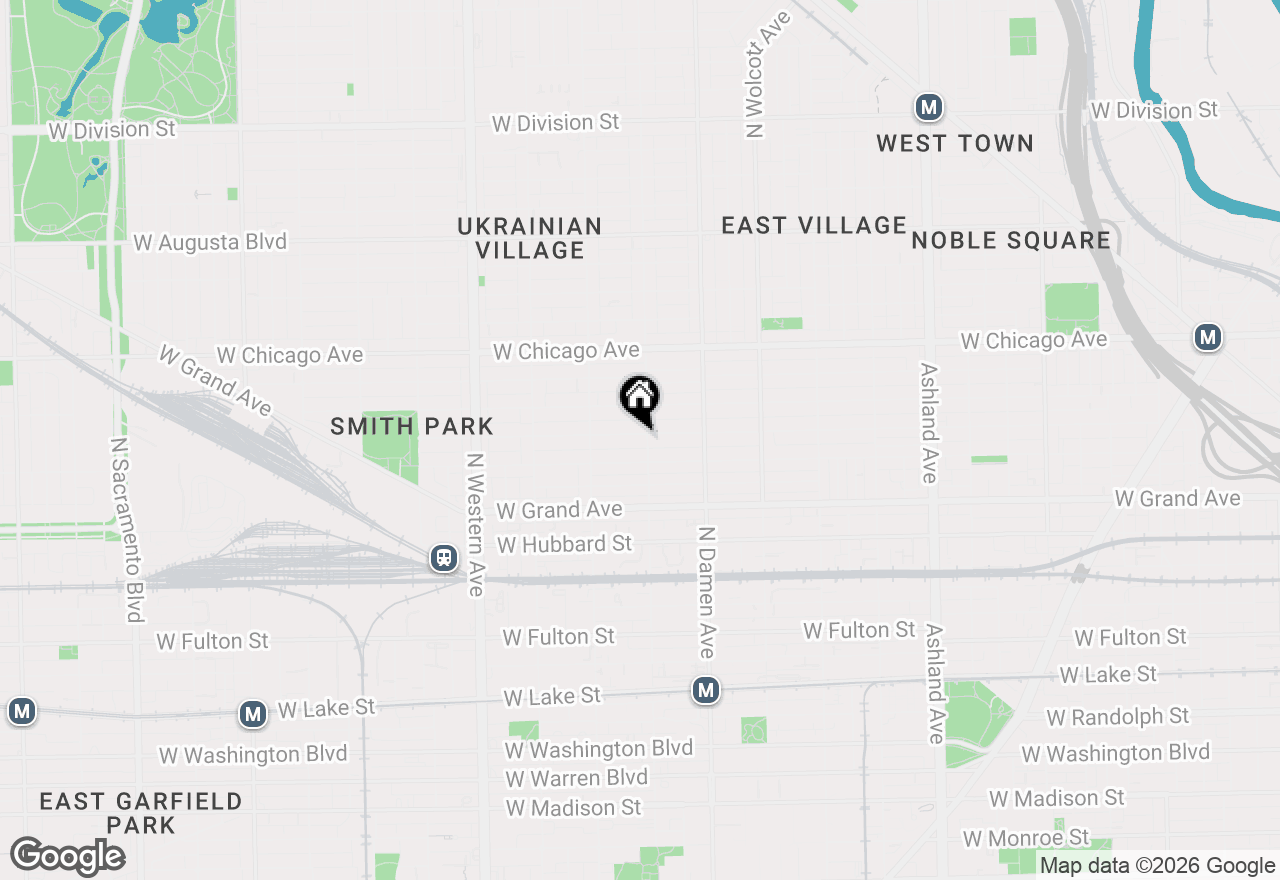 Map of 2107 W Erie Street, Chicago, IL 60612