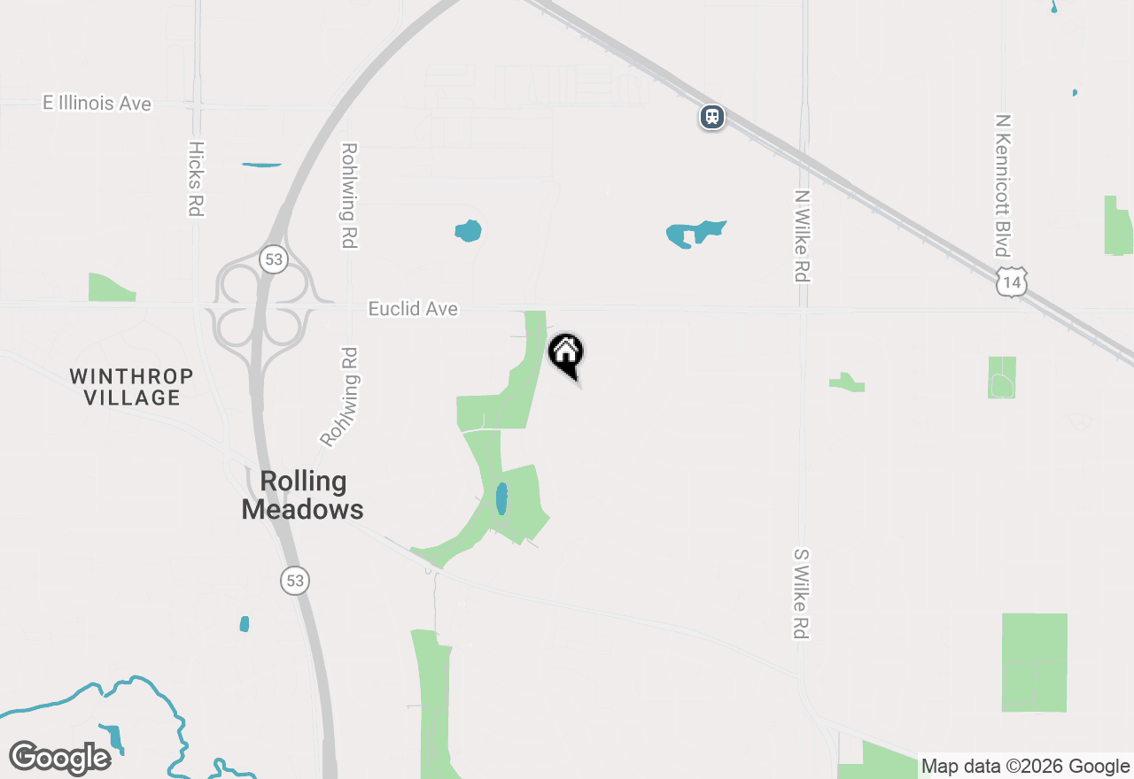 Map of 2904 Stork Court, Rolling Meadows, IL 60008