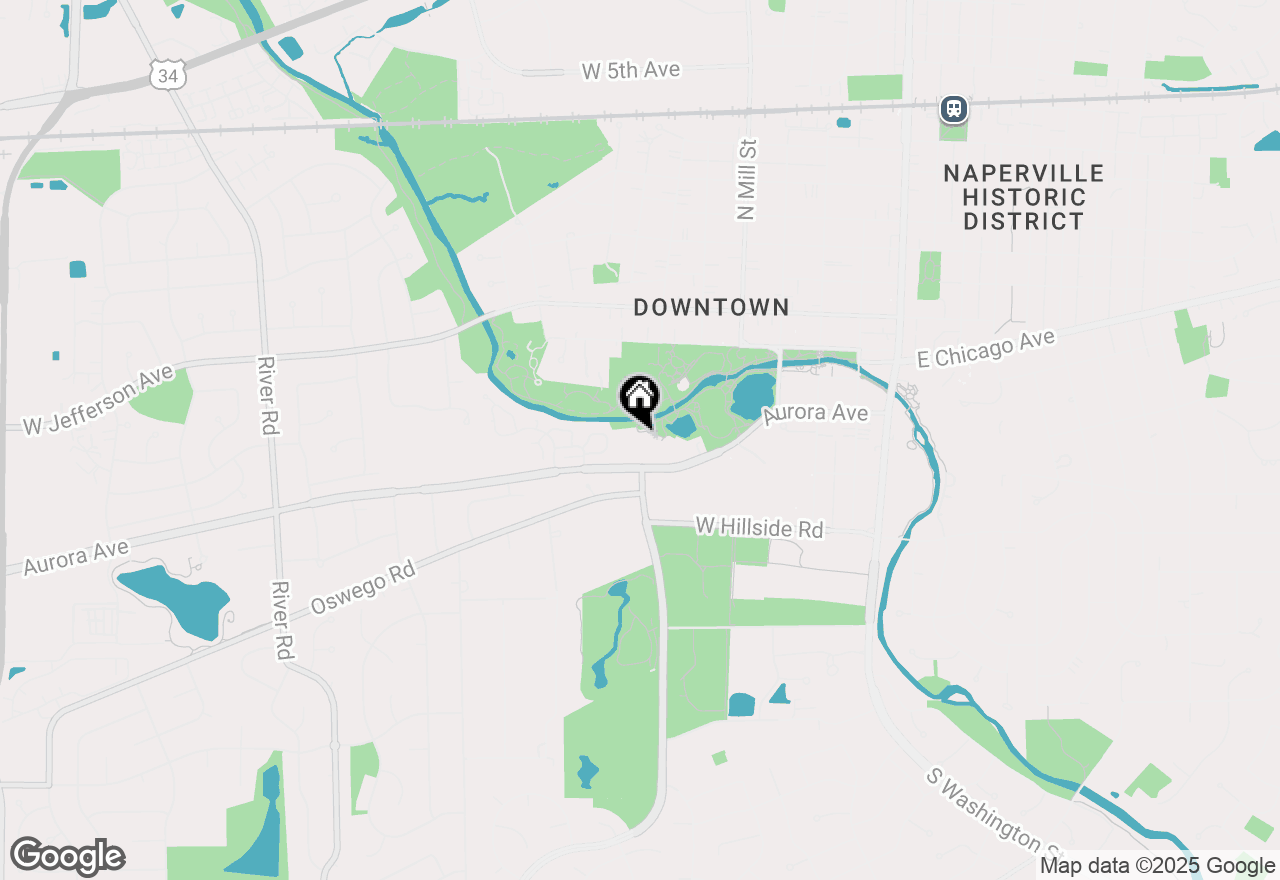 Map of 511 Aurora Avenue #411, Naperville, IL 60540
