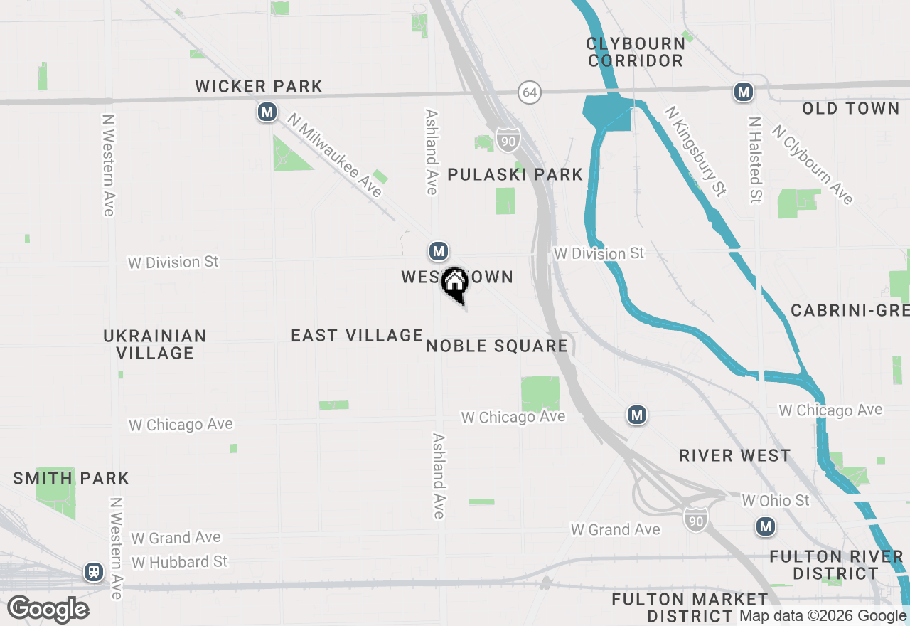 Map of 1534 W Cortez Street #1, Chicago, IL 60642