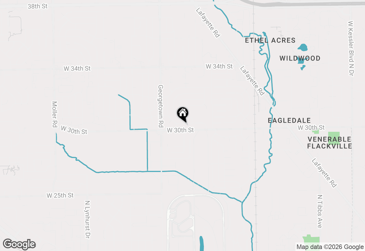 Map of 4513 Patricia Street, Indianapolis, IN 46222