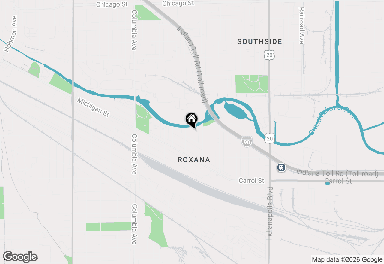 Map of 5416 Birch Avenue, Hammond, IN 46320