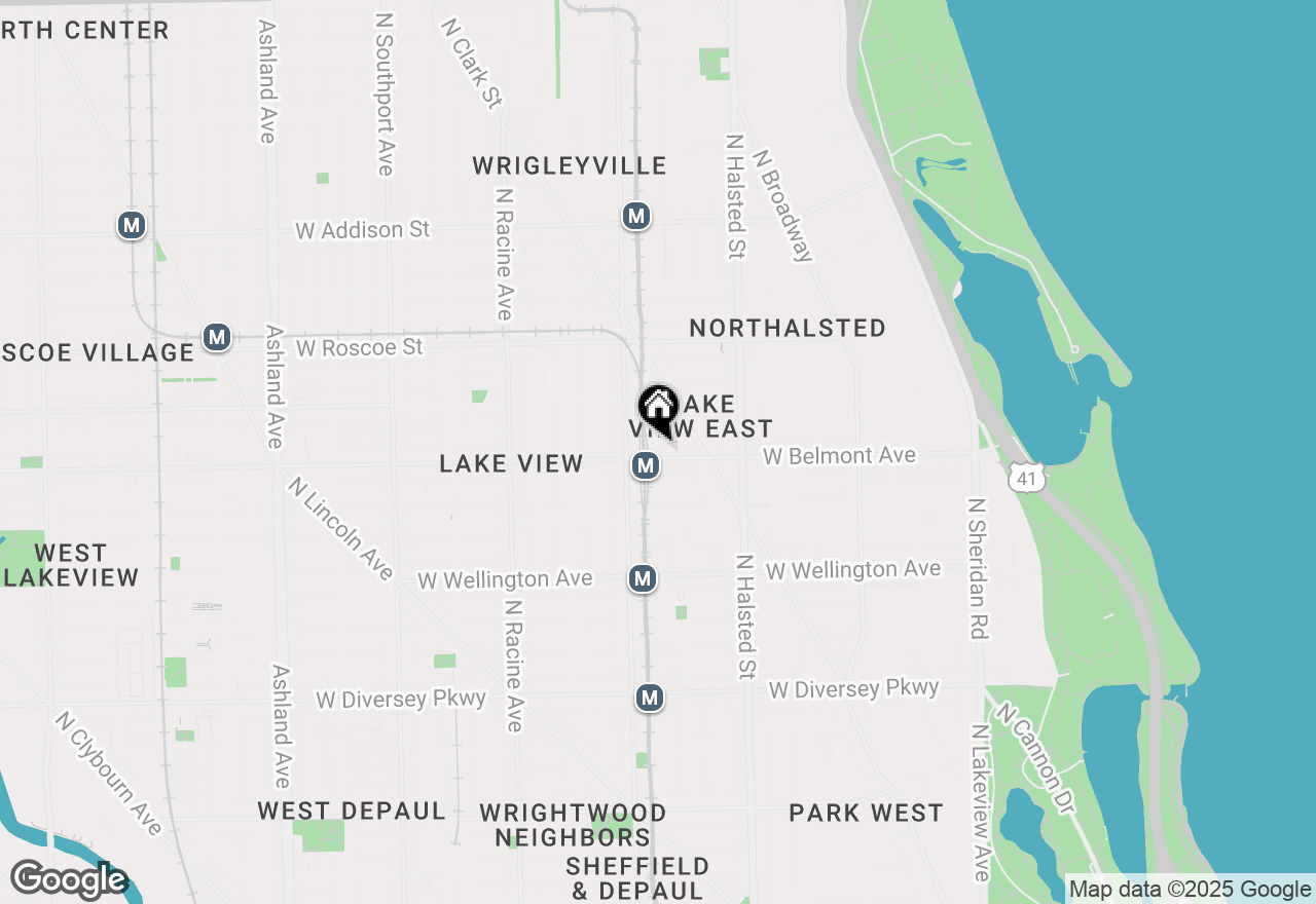 Map of 930 W Belmont Avenue #203, Chicago, IL 60657