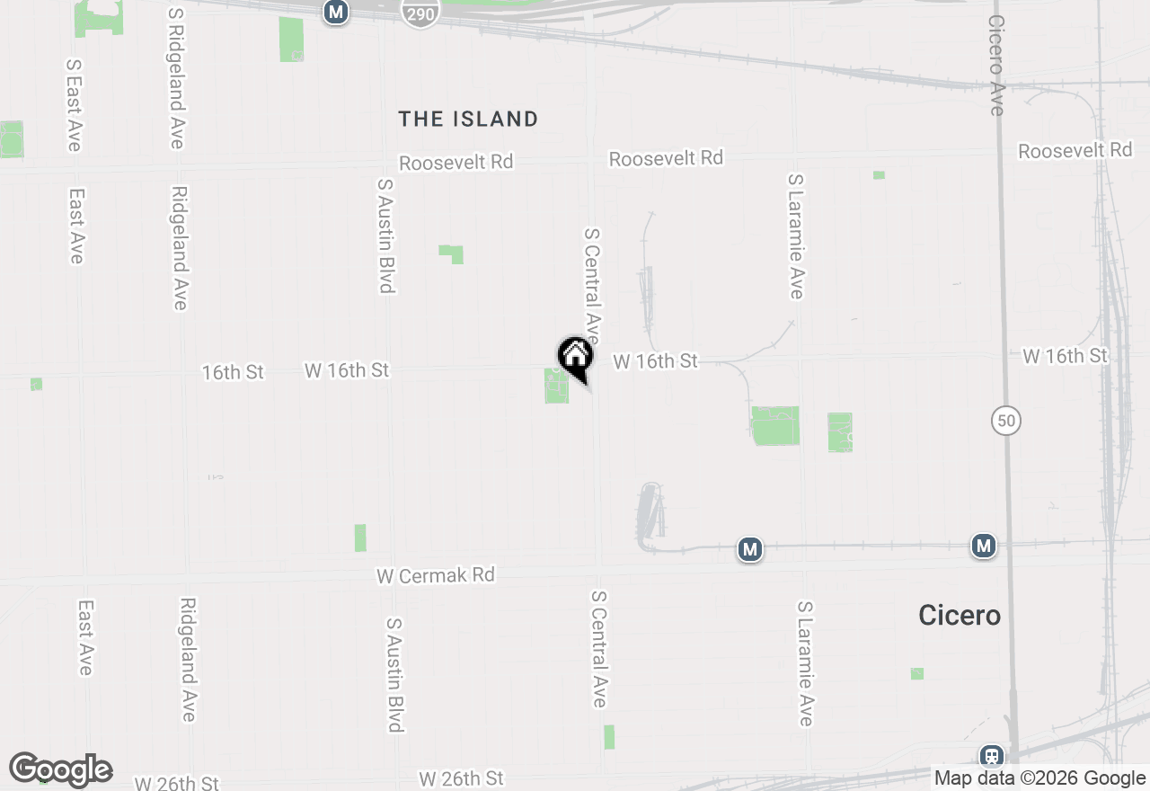 Map of 1627 S 56th Court, Cicero, IL 60804