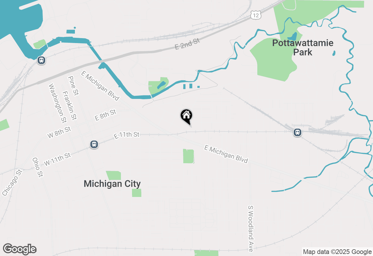 Map of 514 Holliday Street, Michigan City, IN 46360