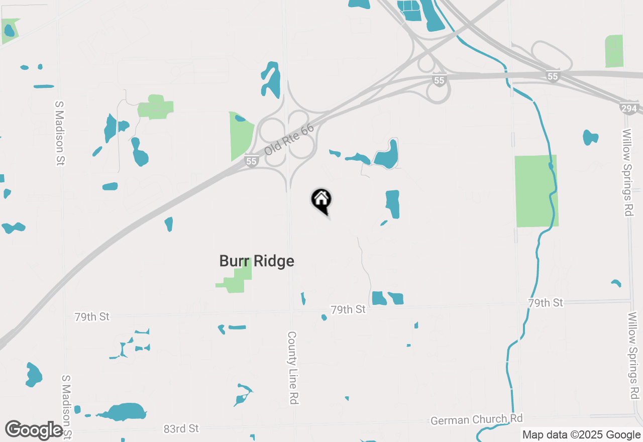 Map of 450 Village Center Drive #210, Burr Ridge, IL 60527