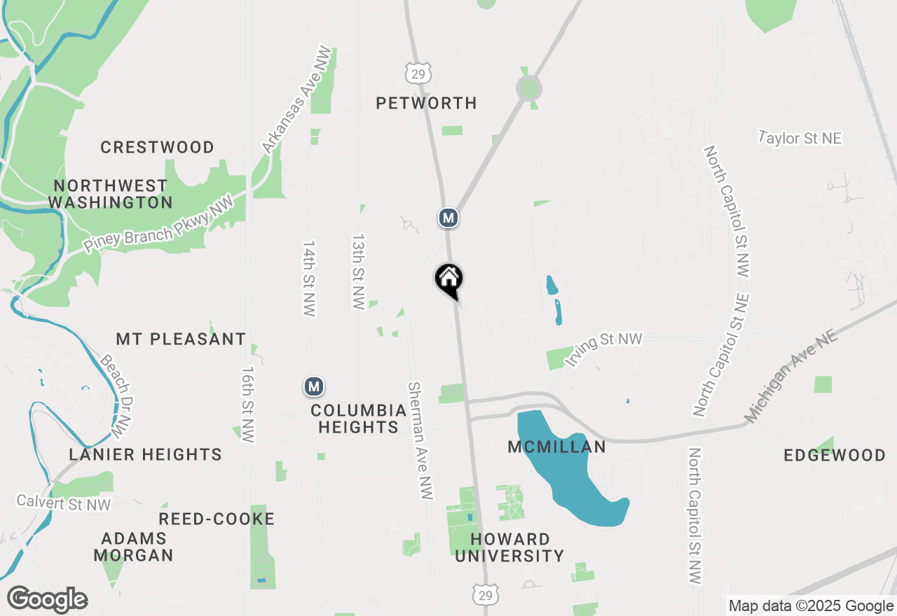 Map of 3422 Georgia Avenue Nw #3A, Washington, DC 20010