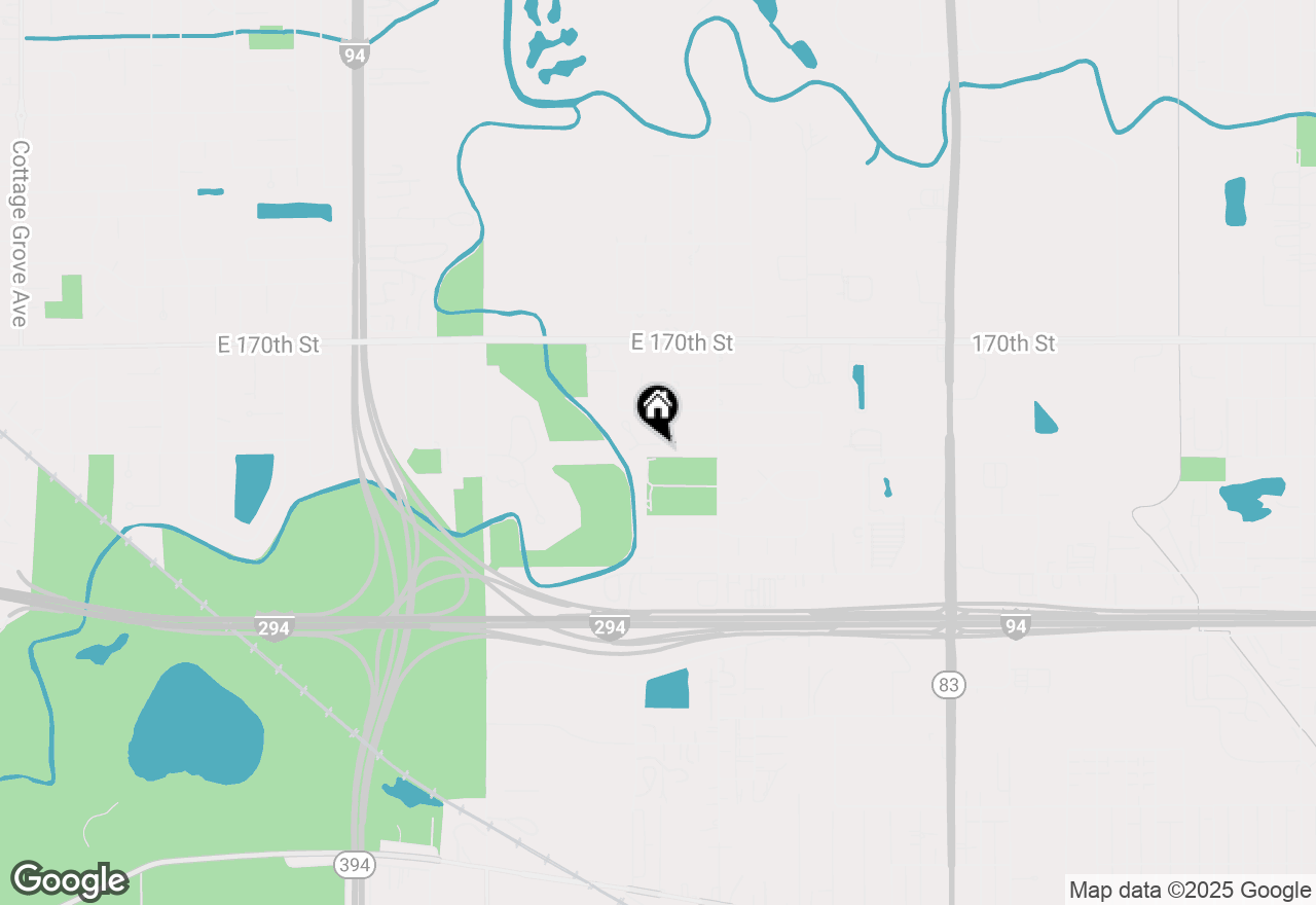 Map of 1863 E 172nd Street, South Holland, IL 60473