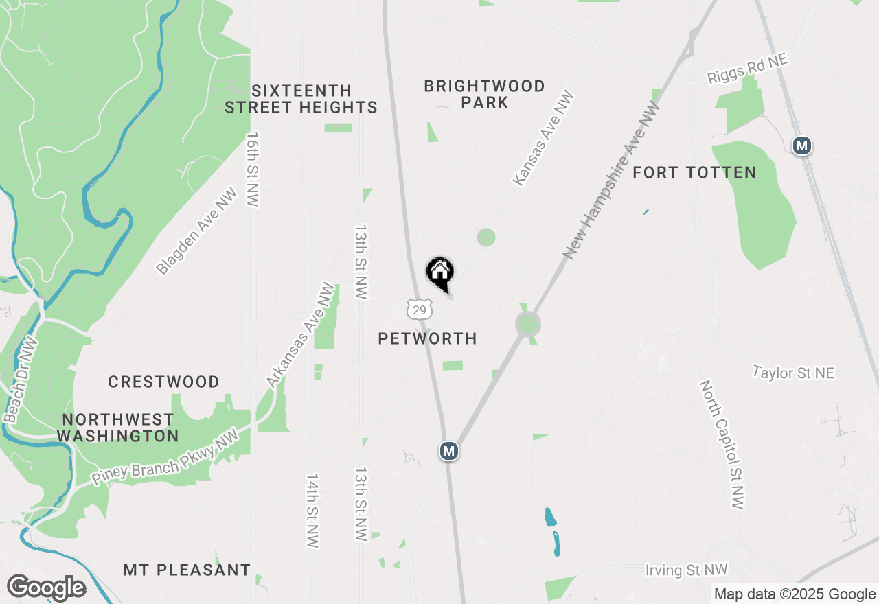 Map of 815 Webster Street Nw, Washington, DC 20011