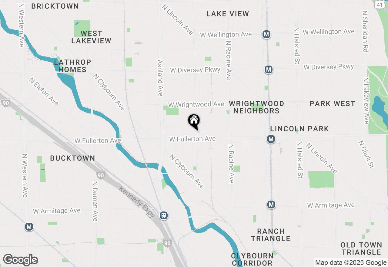Map of 2418 N Southport Avenue #1, Chicago, IL 60614