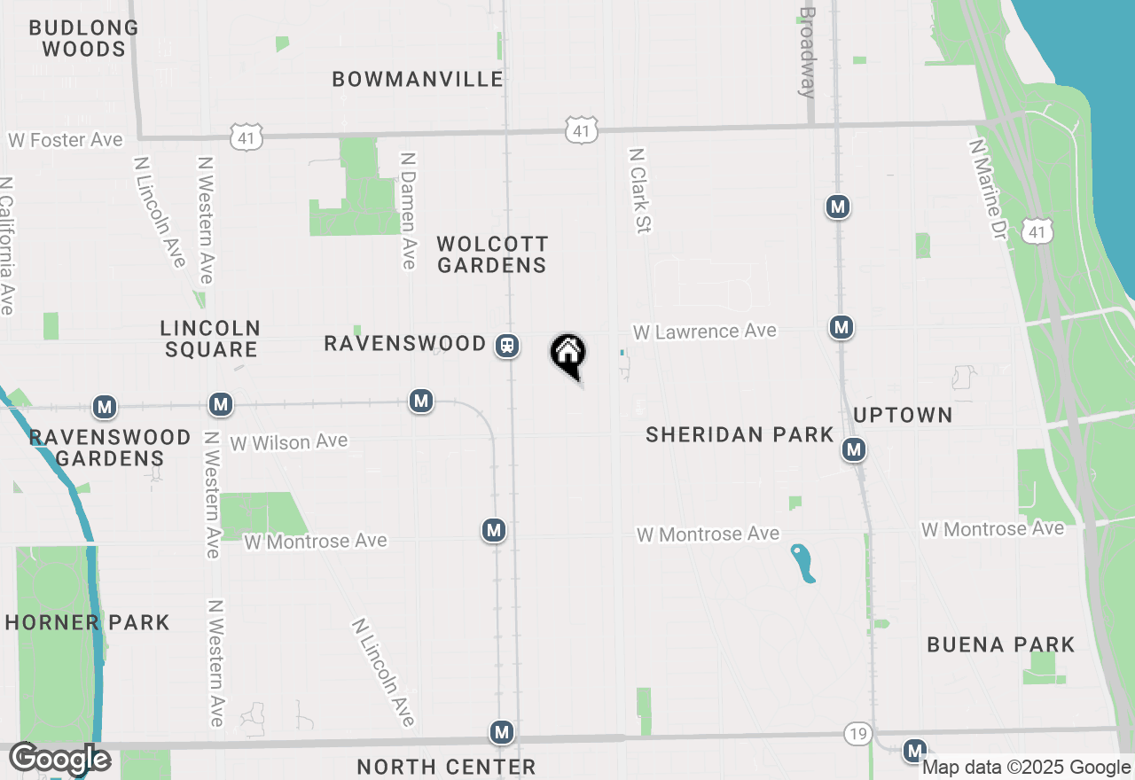 Map of 1715 W Leland Avenue #2, Chicago, IL 60640