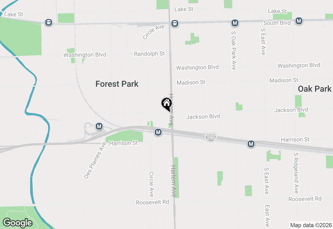 Map of 600 Elgin Avenue #3B, Forest Park, IL 60130