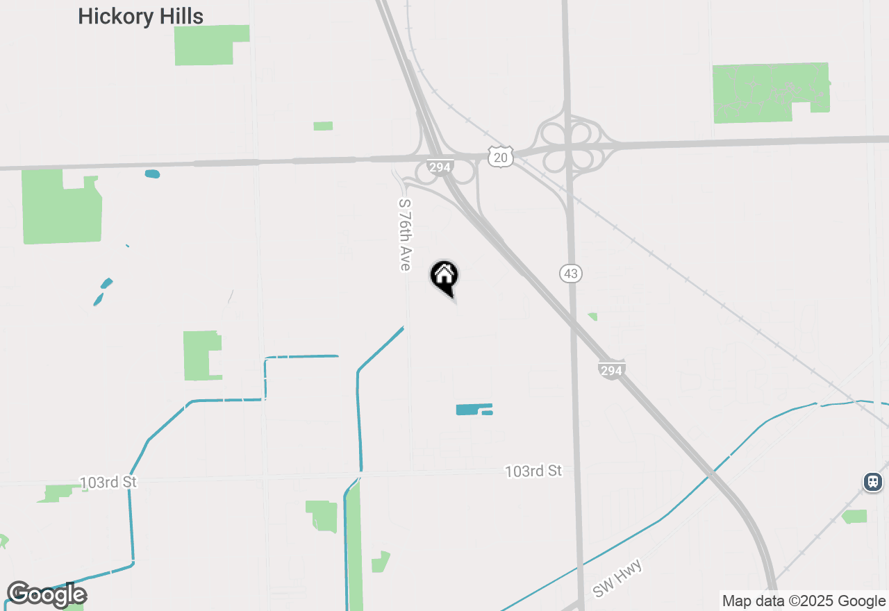 Map of 9901 S 76th Avenue, Bridgeview, IL 60455