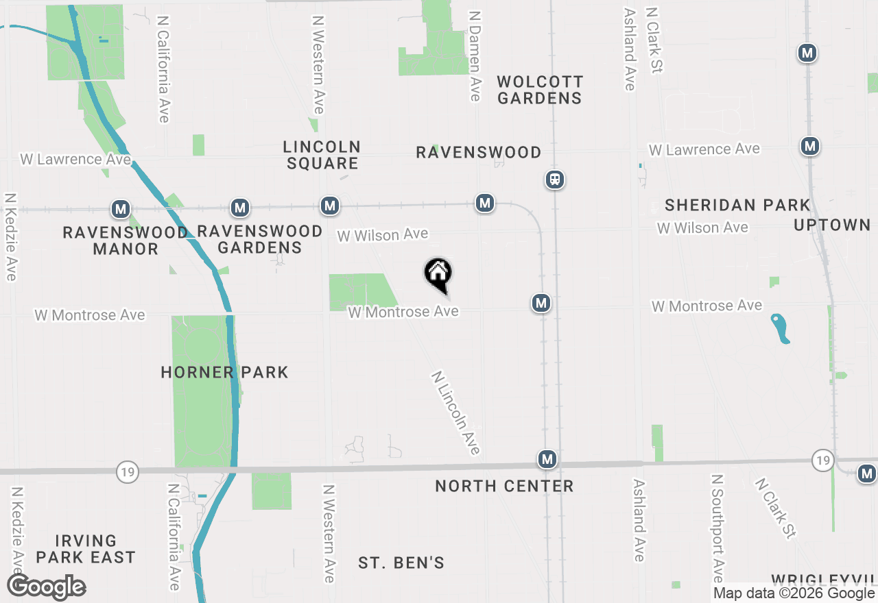 Map of 2110 W Montrose Avenue #1N, Chicago, IL 60618