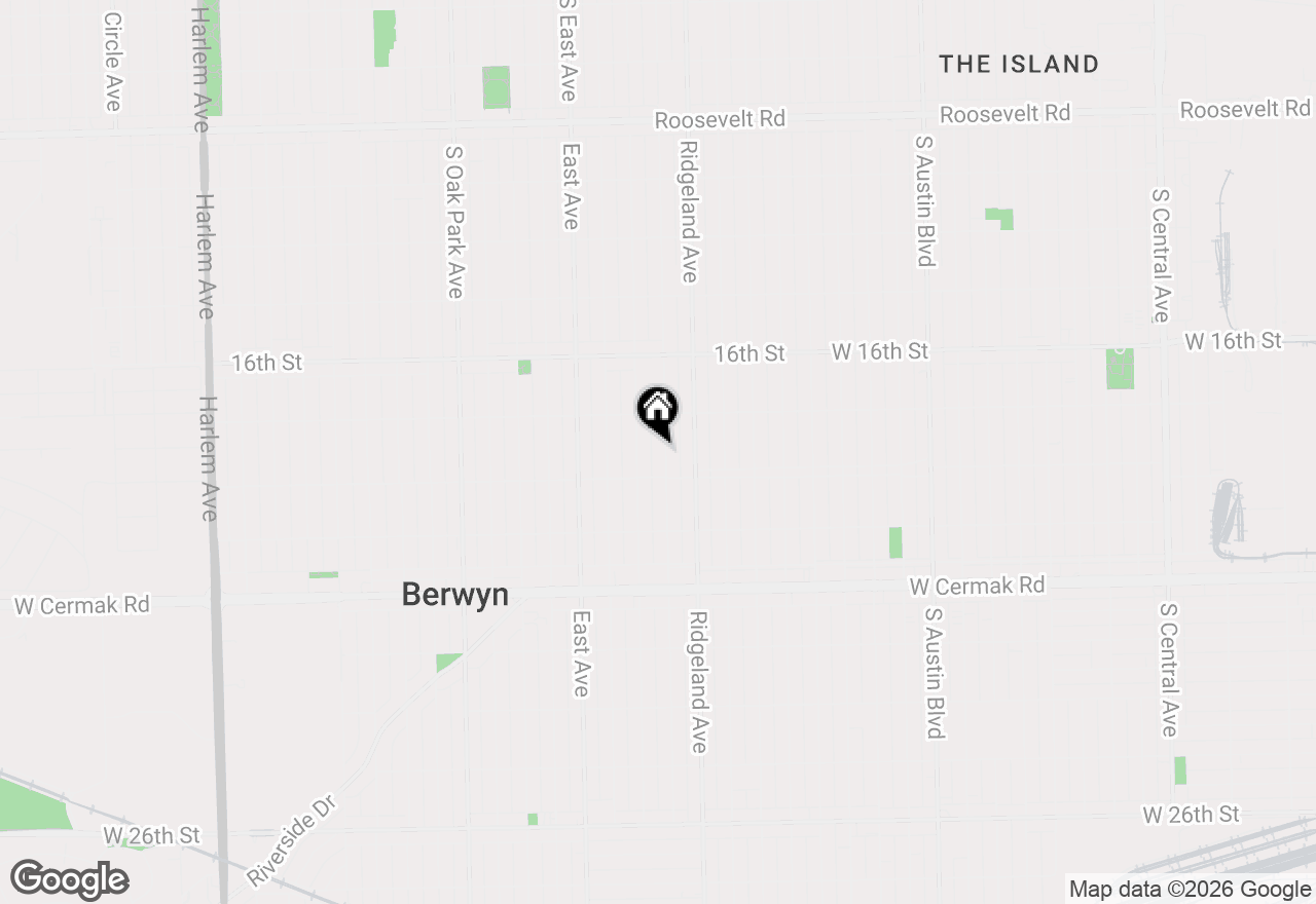 Map of 1832 Elmwood Avenue, Berwyn, IL 60402