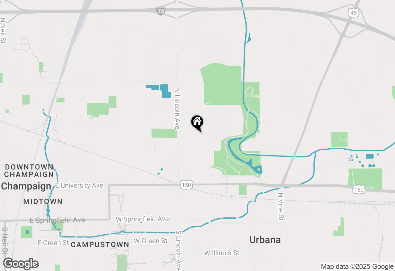 Map of 1010 N Busey Avenue, Urbana, IL 61801