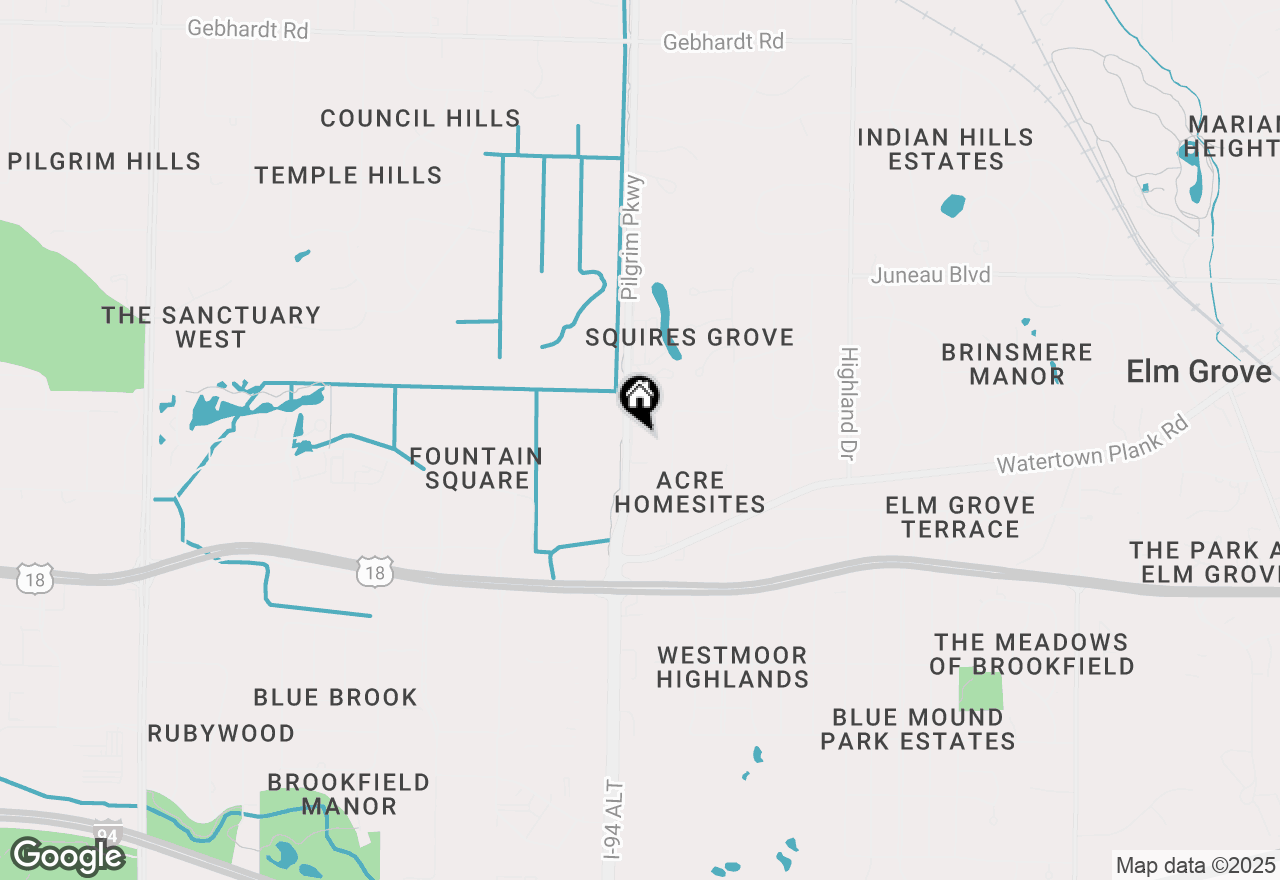 Map of 950 Pilgrim Pkwy, Elm Grove, WI 53122
