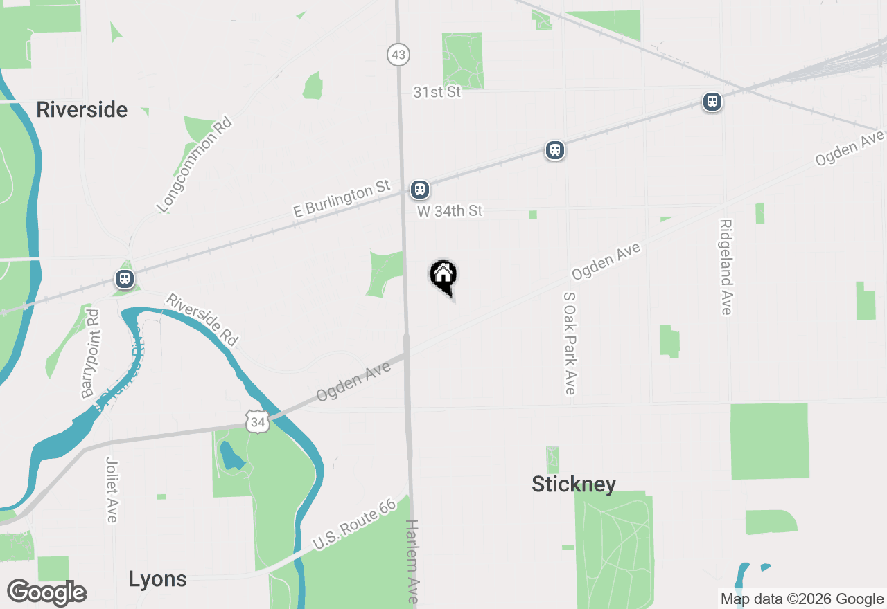 Map of 3616 Wisconsin Avenue, Berwyn, IL 60402