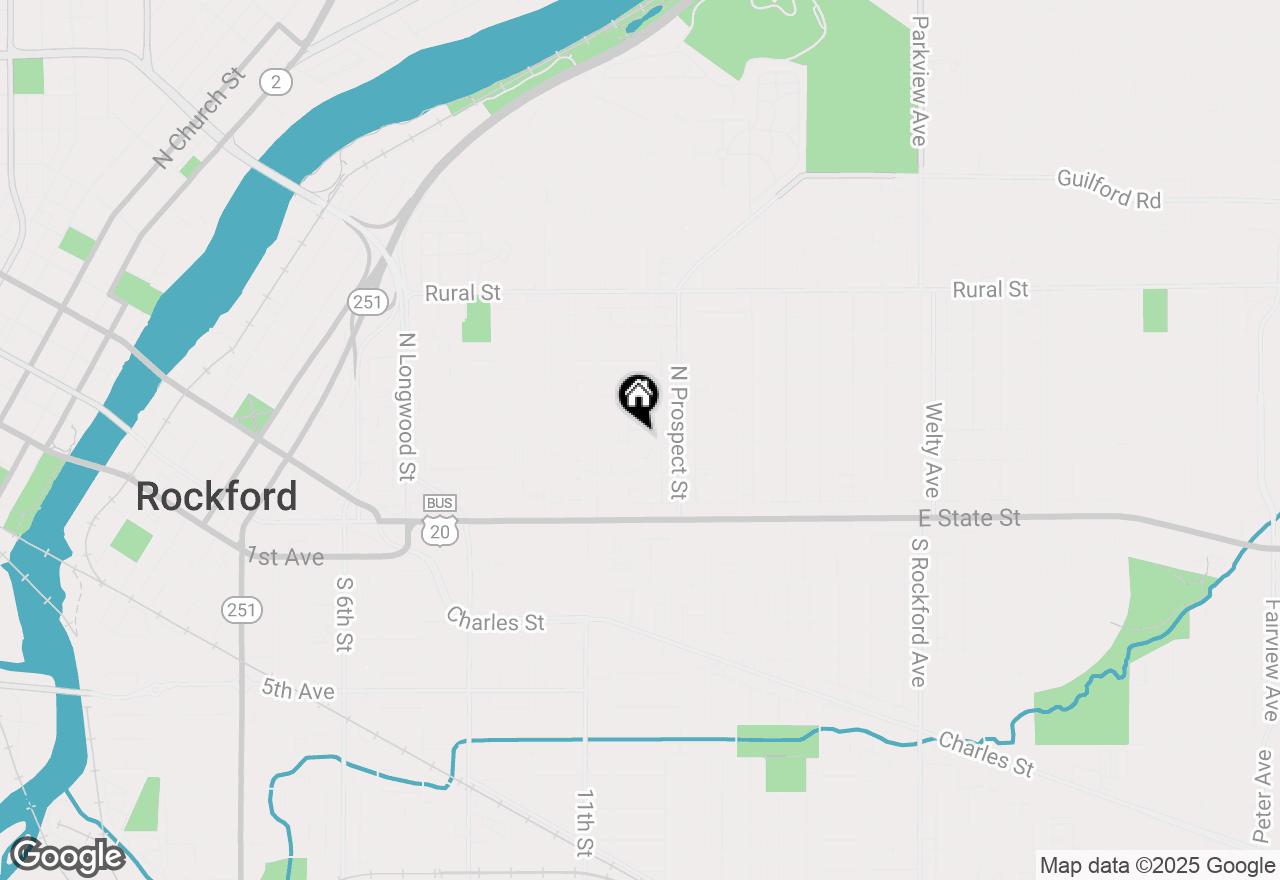 Map of 1556 Crosby Street, Rockford, IL 61107