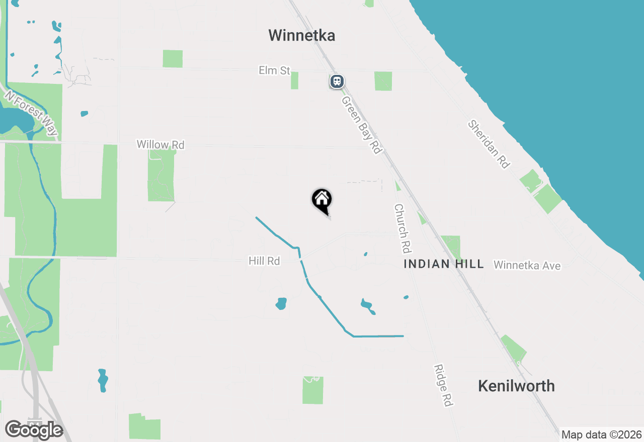 Map of 190 Linden Street, Winnetka, IL 60093