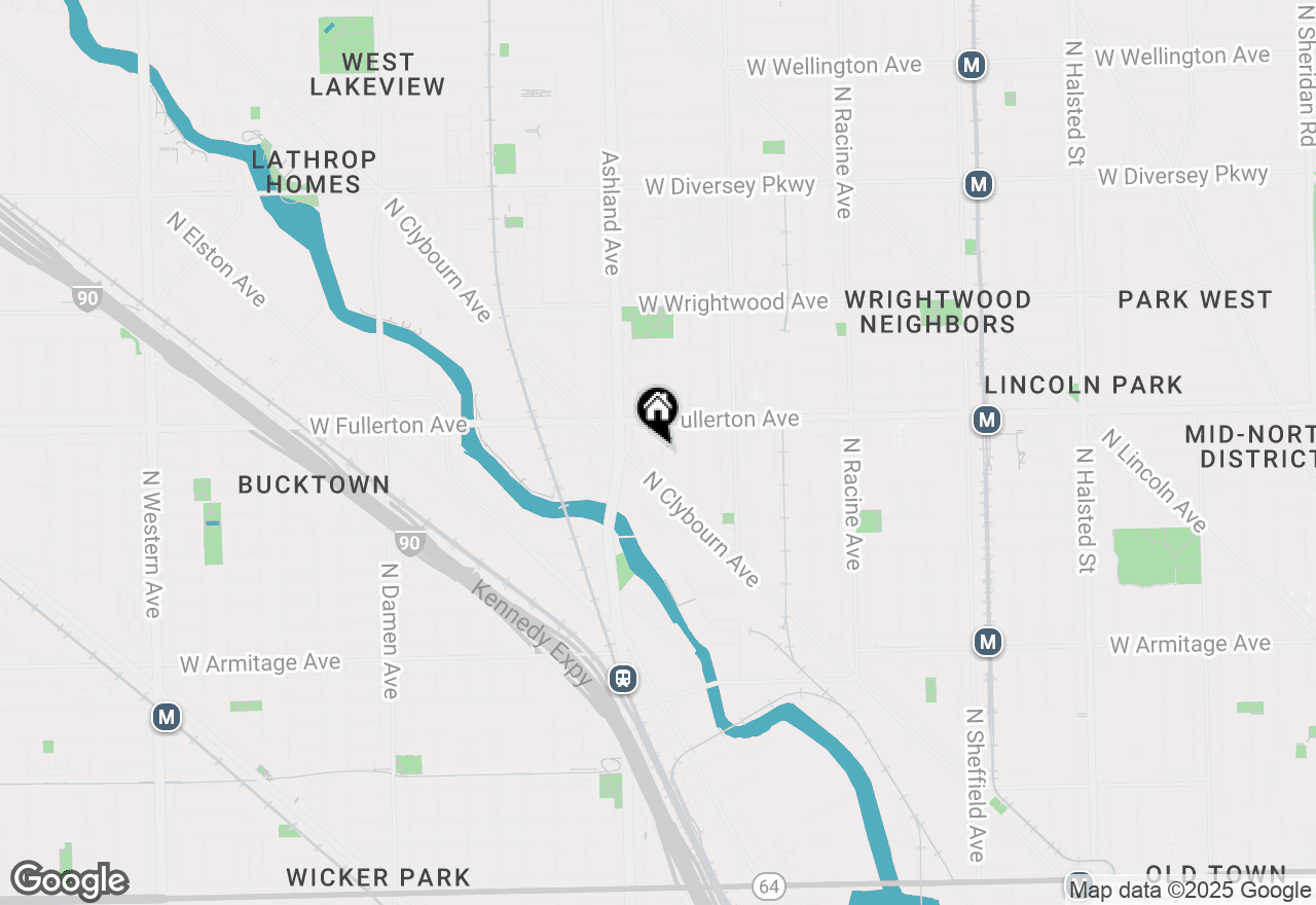 Map of 2327 N Bosworth Avenue, Chicago, IL 60614