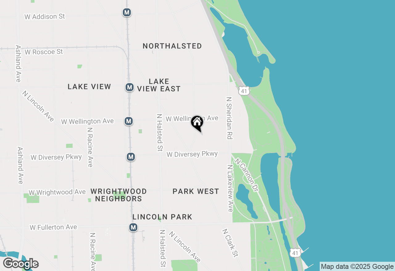 Map of 550 W Surf Street #513, Chicago, IL 60657