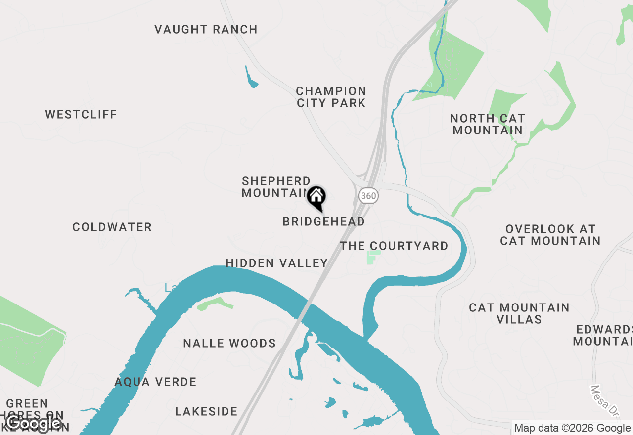 Map of 6000 Shepherd Mountain Cv #1809, Austin, TX 78730