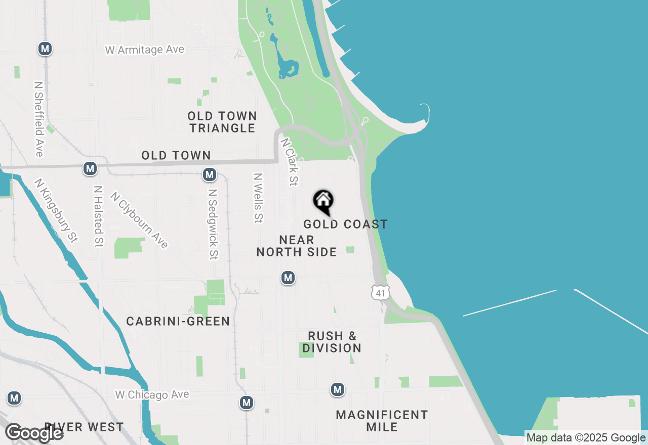 Map of 1350 N State Parkway #2S, Chicago, IL 60610