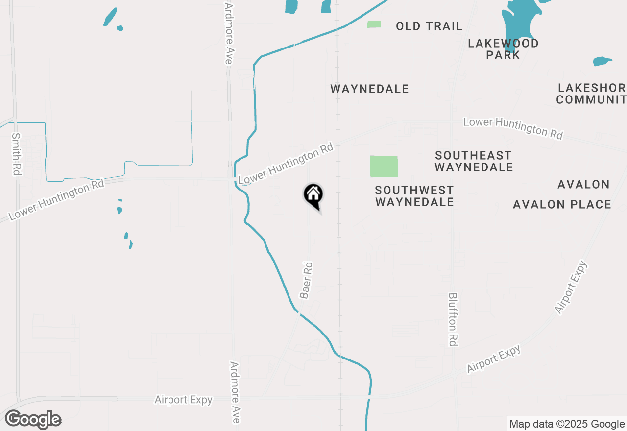 Map of 7407 Baer Road, Fort Wayne, IN 46809