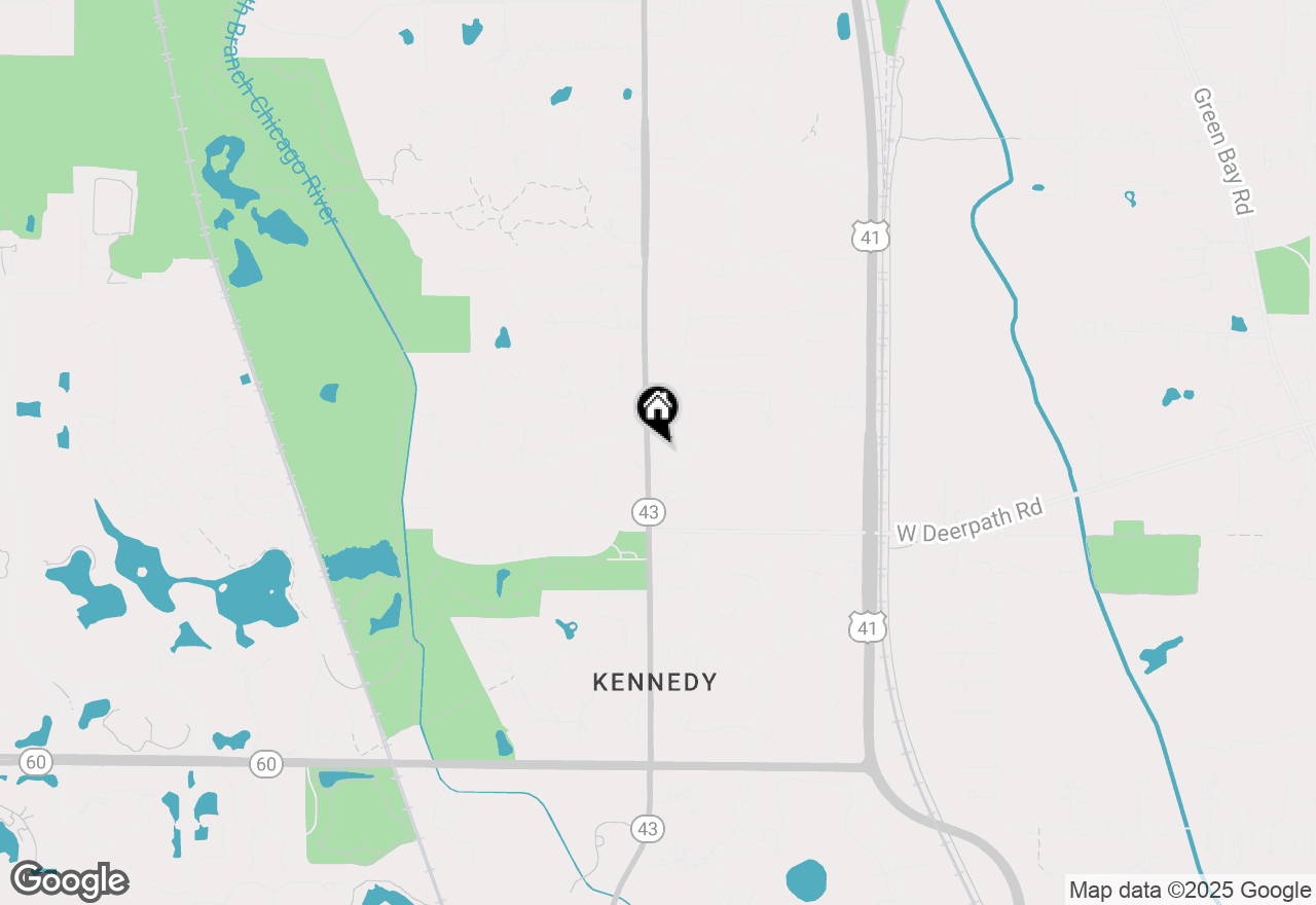 Map of 535 N Waukegan Road, Lake Forest, IL 60045
