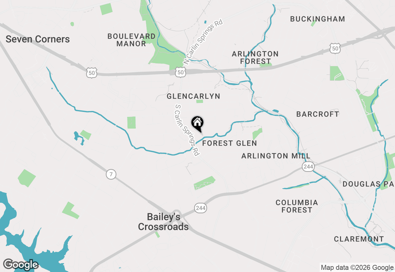 Map of 611 S Carlin Springs Road #406, Arlington, VA 22204