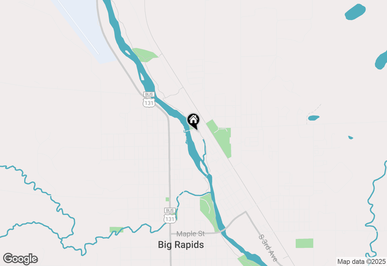 Map of V/L 226 Baldwin St, Big Rapids, MI 49307