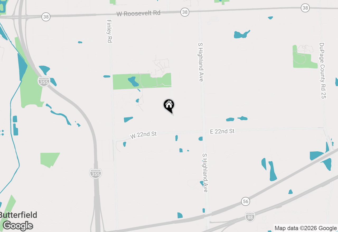 Map of 30 W 20th Street, Lombard, IL 60148