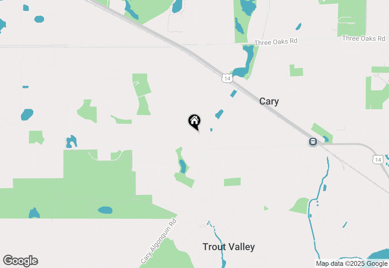 Map of 50 Asbury Lane, Cary, IL 60013