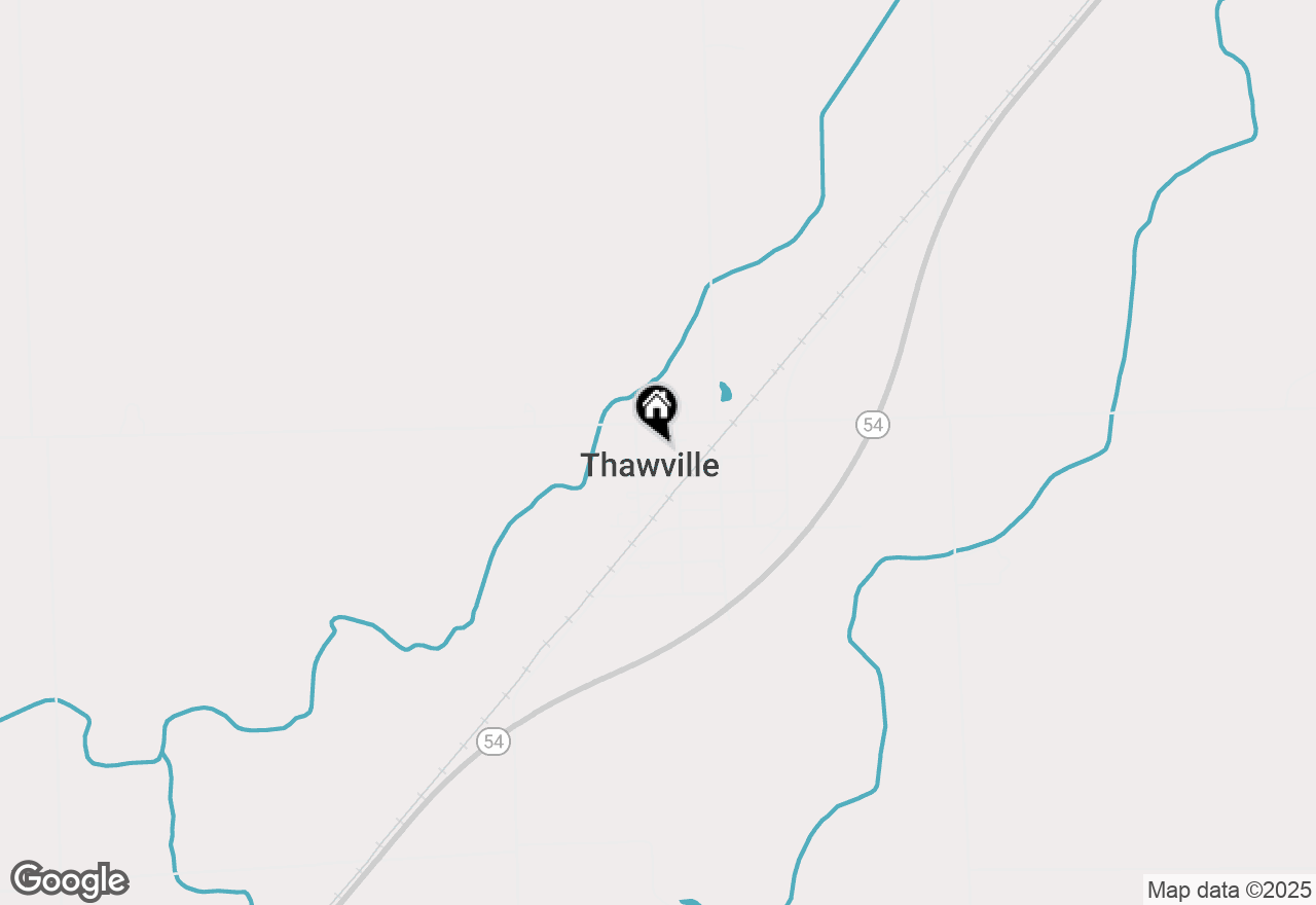 Map of 108 W Palmer Street, Thawville, IL 60968