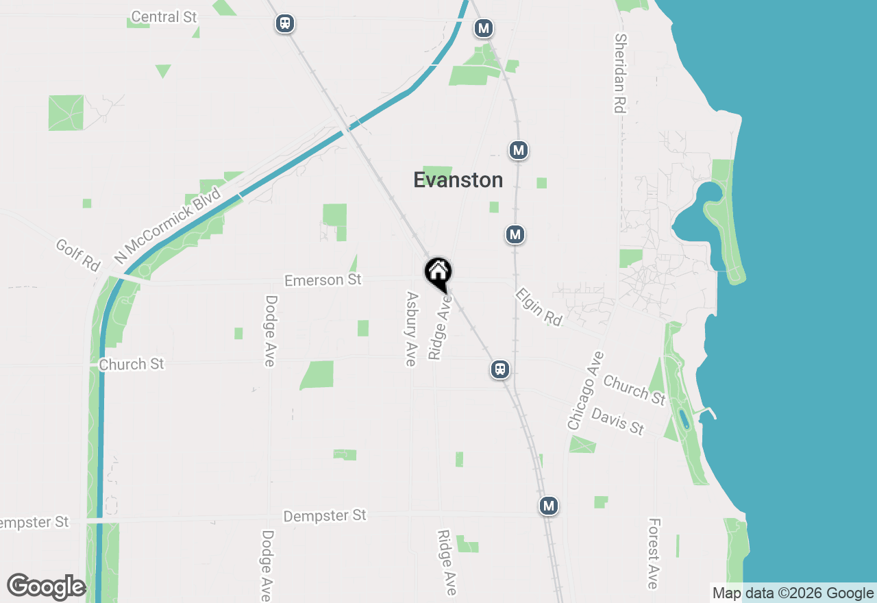 Map of 1830 Ridge Avenue #103, Evanston, IL 60201