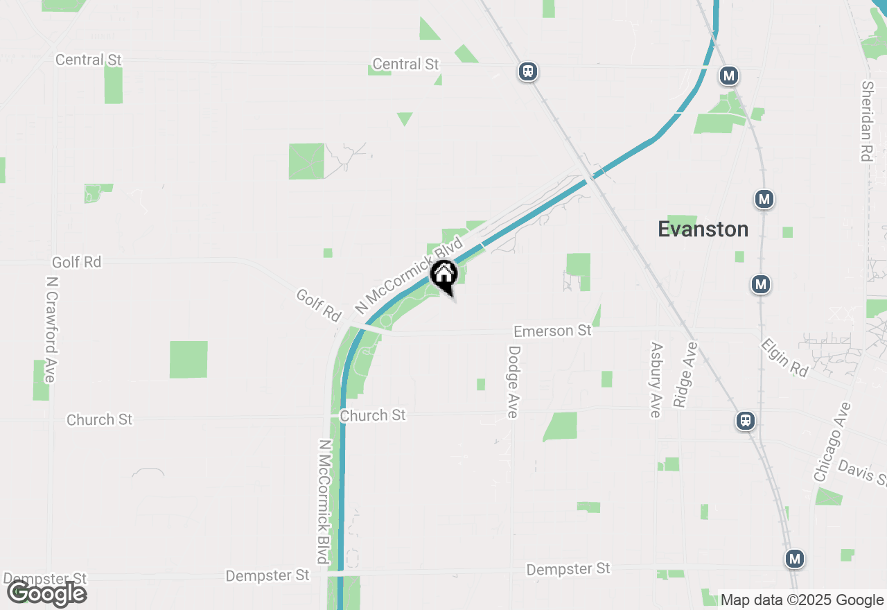 Map of 1937 Hartrey Avenue #2, Evanston, IL 60201