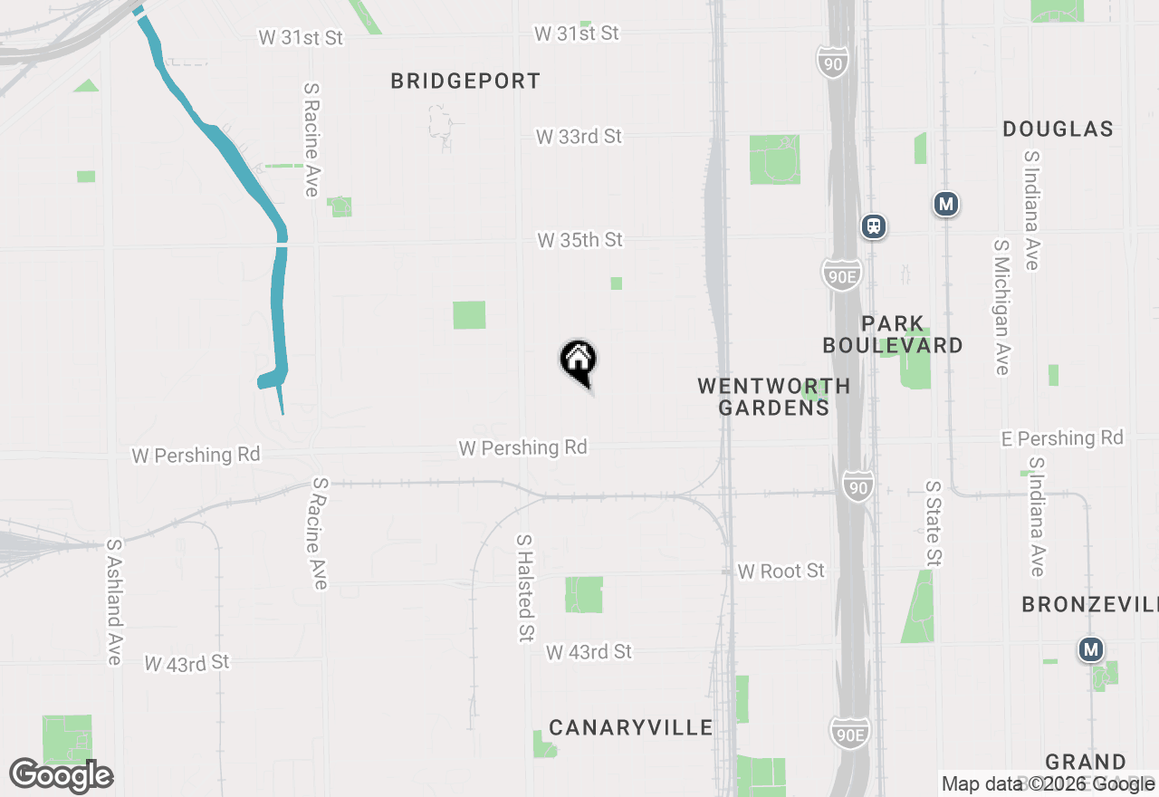 Map of 3801 S Union Avenue #1F, Chicago, IL 60609