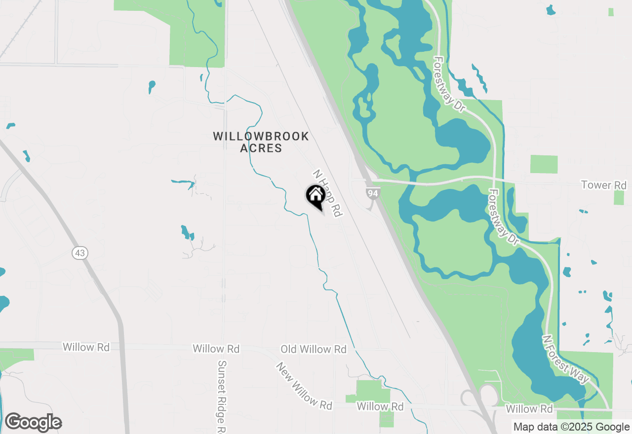 Map of 830 Camden Lane, Northfield, IL 60093