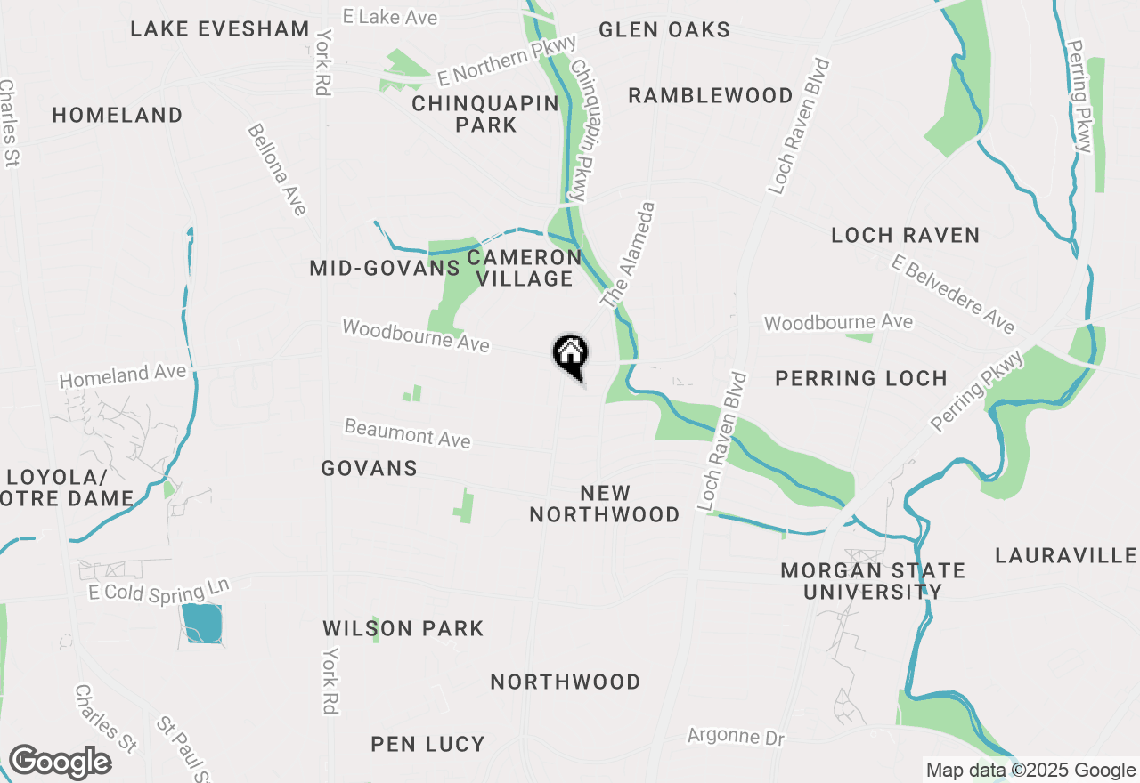 Map of 1205 Sheridan Avenue, Baltimore, MD 21239