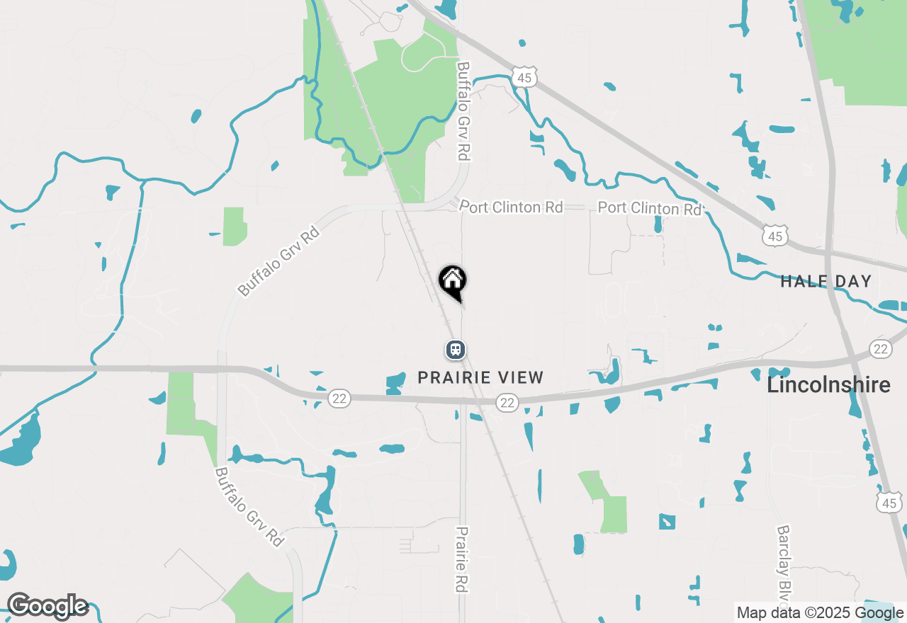 Map of 2810 Roslyn Lane E, Buffalo Grove, IL 60089