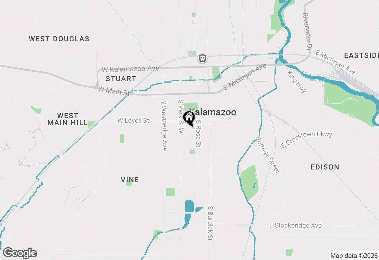 Map of 234 W Cedar Street, Kalamazoo, MI 49007