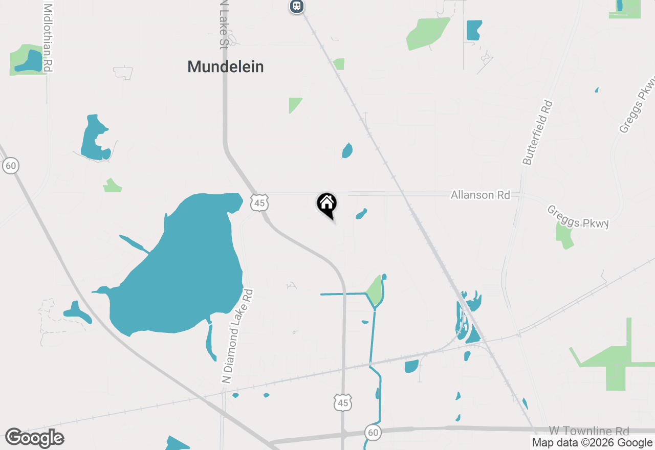 Map of 642 Diamond Pointe Drive, Mundelein, IL 60060