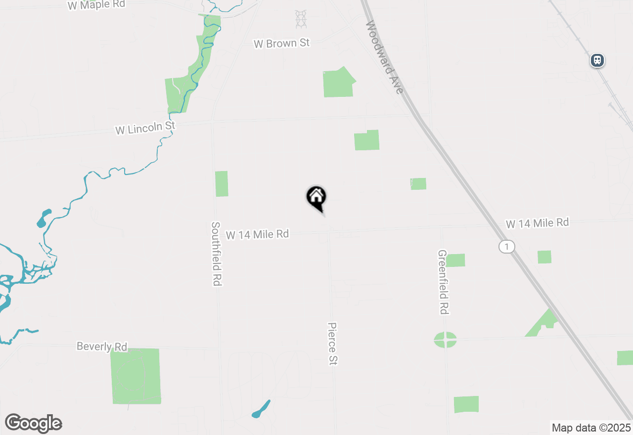 Map of 1885 Henrietta Street, Birmingham, MI 48009