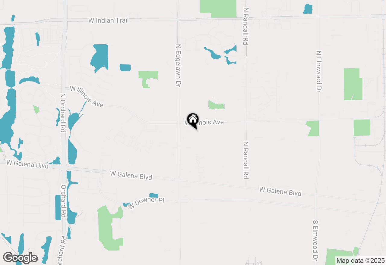 Map of 615 N Rosedale Avenue, Aurora, IL 60506