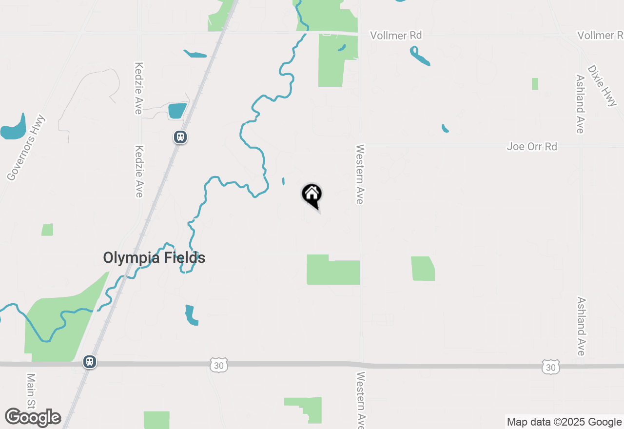 Map of 687 Brookwood Drive, Olympia Fields, IL 60461