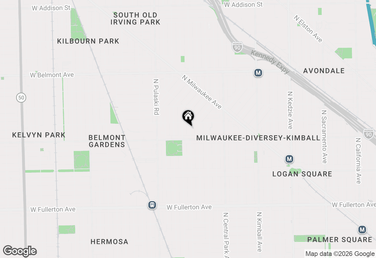 Map of 2838 N Hamlin Avenue, Chicago, IL 60618