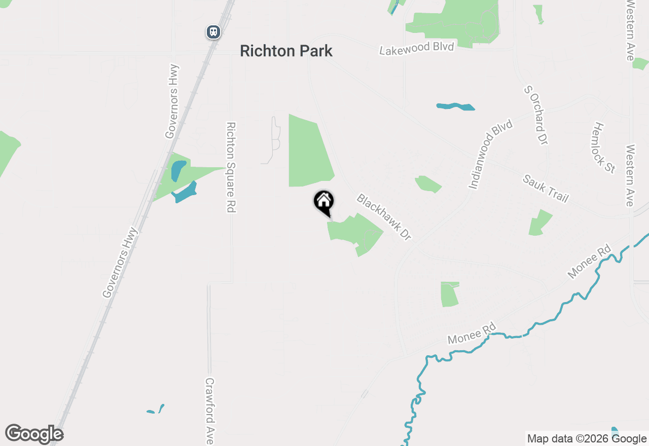 Map of 434 Shabbona Drive, Park Forest, IL 60466