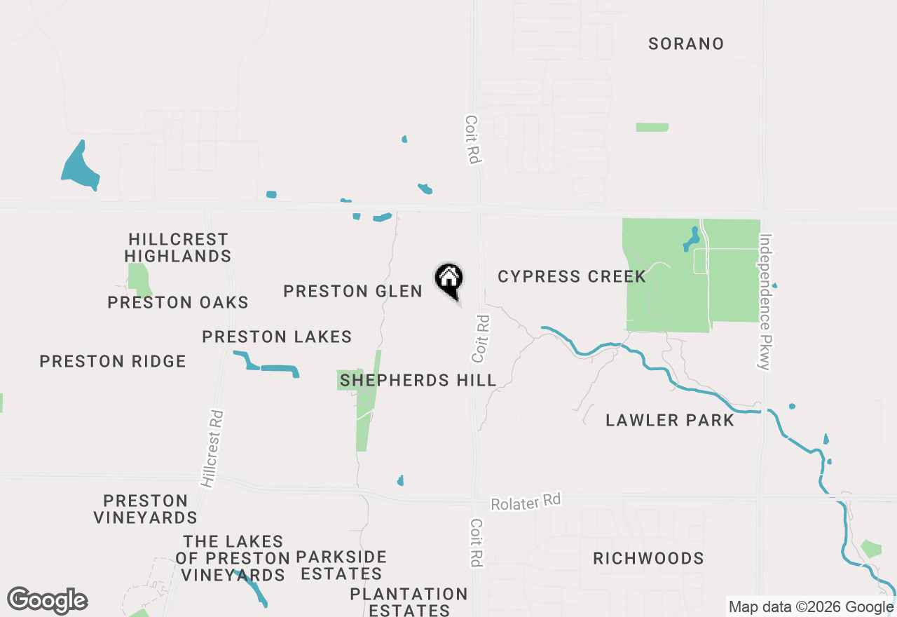 Map of 12475 Cajun Drive, Frisco, TX 75035