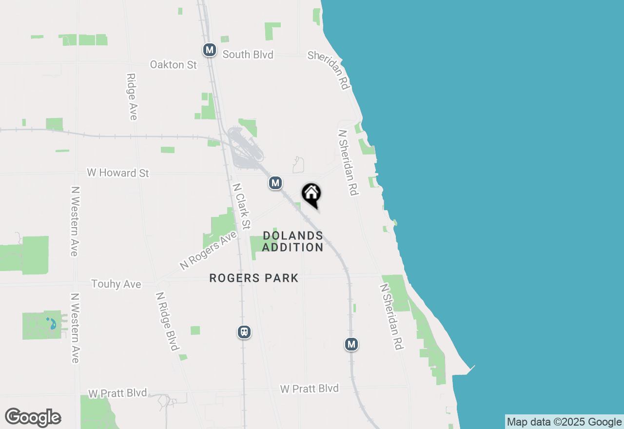 Map of 1531 W Fargo Avenue #1E, Chicago, IL 60626